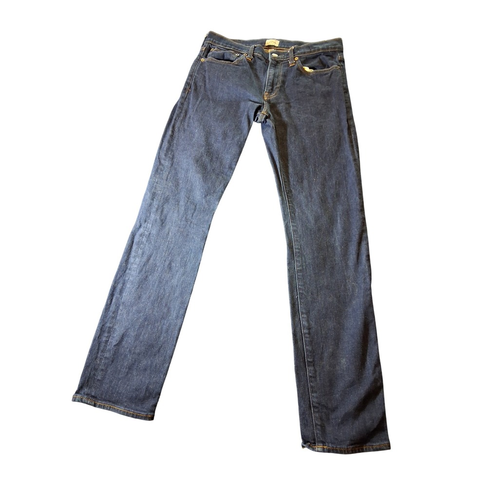 J.Crew Mens Kurabo Japanese Denim Straight Fit Indigo Jeans 31x32 77388